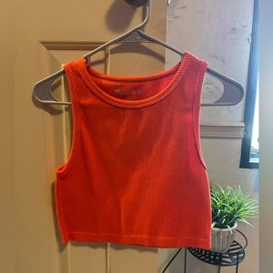 M/L orange crop top